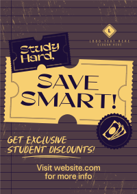 Student Discount Note Poster