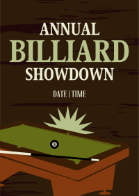 Billiard Tournament Poster