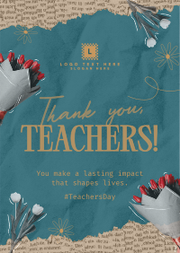 Teachers Day Collage Flyer