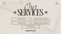 Elegant Our Services Animation