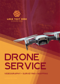 Flying Drone Poster