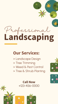 Professional Landscaping Facebook Story