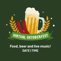 Virtual Oktoberfest Instagram Post Design