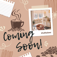 Polaroid Cafe Coming Soon Instagram Post