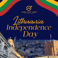 Rustic Lithuanian Independence Day Instagram Post