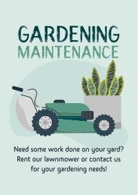 Garden Lawnmower Flyer