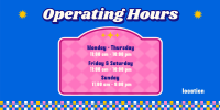 Retro Operating Hours  Twitter Post