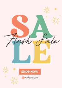 Quirky Flash Sale Poster