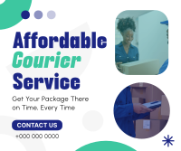 Affordable Courier Service Facebook Post