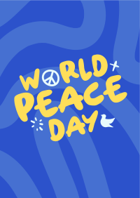 Quirky Peace Day Poster