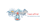 Travel with me! YouTube Banner