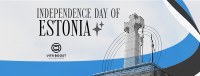 Minimal Estonia Day Facebook Cover Image Preview