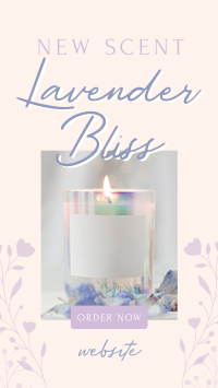 Lavender Bliss Candle Instagram Story