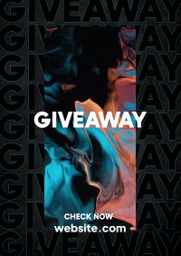 Giveaway Gradient  Poster