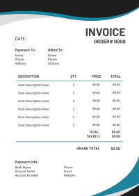 Touch Stone Invoice