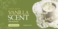 Vanilla Candle Scent Twitter Post