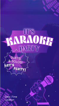 Karaoke Party Nights Instagram Story