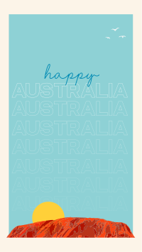 Australia Uluru Facebook Story Design