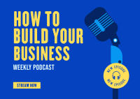 Building Business Podcast Postcard