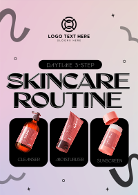 Daytime Skincare Routine Poster