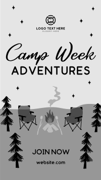 Moonlit Campground Instagram Story