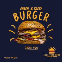 Double Cheese Burger Instagram Post