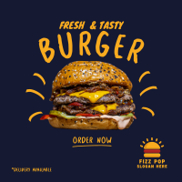 Double Cheese Burger Instagram Post Image Preview