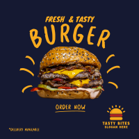 Double Cheese Burger Instagram Post