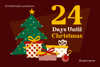 Festive Christmas Countdown Pinterest Cover