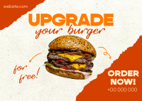 Upgrade your Burger! Postcard Image Preview