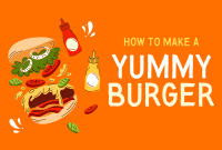 Burger Pinterest Cover example 3