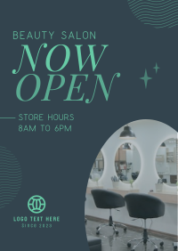 Hair Salon is Open Flyer Design