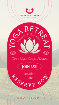 Yoga Retreat Day Facebook Story