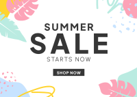 Flashy Summer Sale Postcard