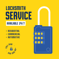 Locksmith Services Instagram Post