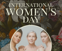 Floral International Women's Day Facebook Post