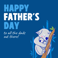 Father's Day Koala Linkedin Post Design