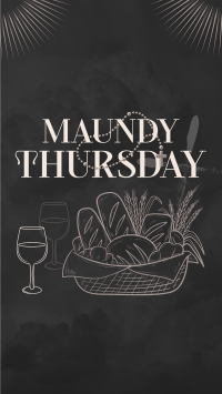Maundy Thursday Supper Instagram Story