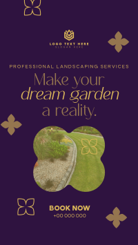 Garden Landscaping Service Instagram Story