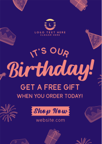 Business Birthday Promo Flyer