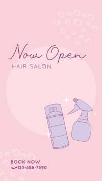 Hair Salon Opening Instagram Story