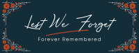 Forever Remembered Facebook Cover Image Preview