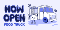 Cutesy Food Truck Mascot Twitter Post