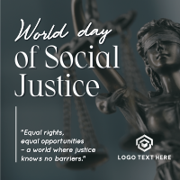World Social Justice Day Instagram Post