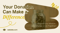 Fundraising Donation Drive Facebook Event Cover Design