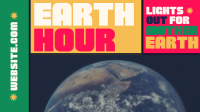Mondrian Earth Hour Reminder Facebook Event Cover Image Preview