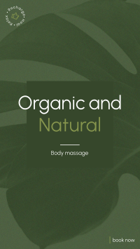 Organic Body Massage Facebook Story