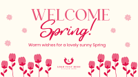 Welcome Spring Greeting Animation