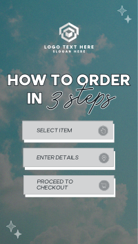 Clouds Order 3 Steps Instagram Story