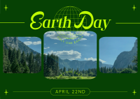 Earth Day Minimalist Postcard